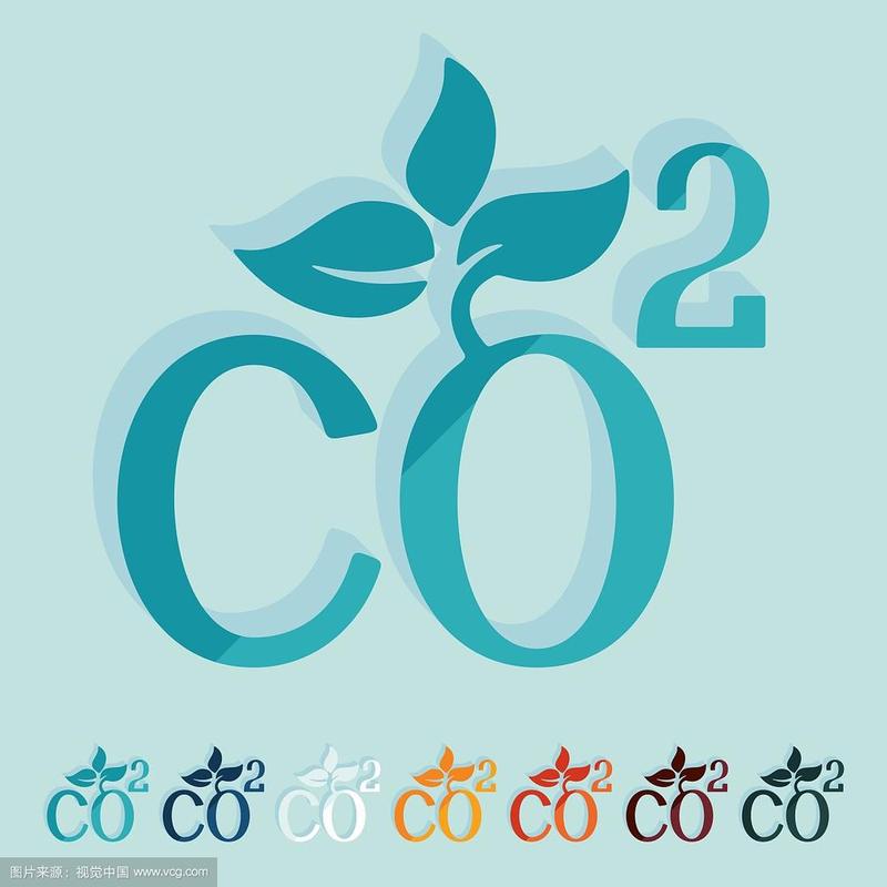 平面设计co2标志二氧化碳